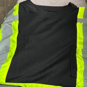 High-Visibility Black and Yellow Men's Shirt